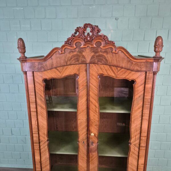 Vitrine Geschirrschrank Louis Philippe 1860 Mahagoni – Bild 5