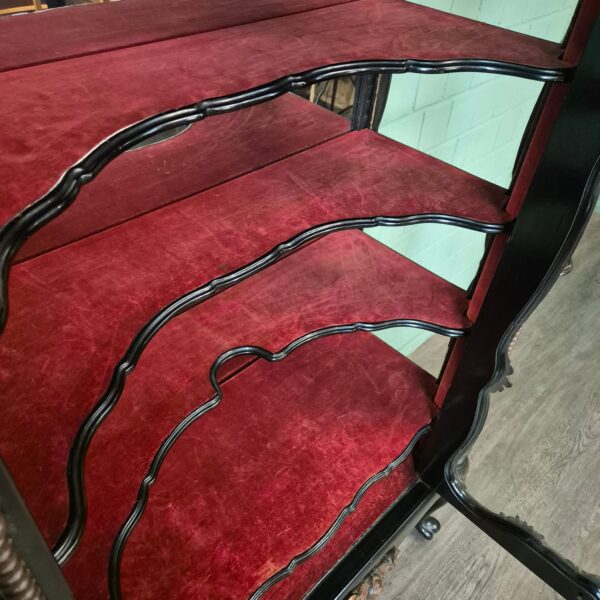 Geschirrschrank Vitrine Biedermeier 1850 Furnier – Bild 19