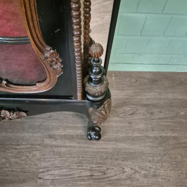 Geschirrschrank Vitrine Biedermeier 1850 Furnier – Bild 8