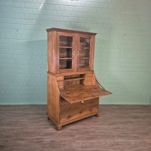 Sekretär Biedermeier 1880 Eiche – Bild 4