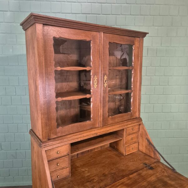 Sekretär Biedermeier 1880 Eiche – Bild 6