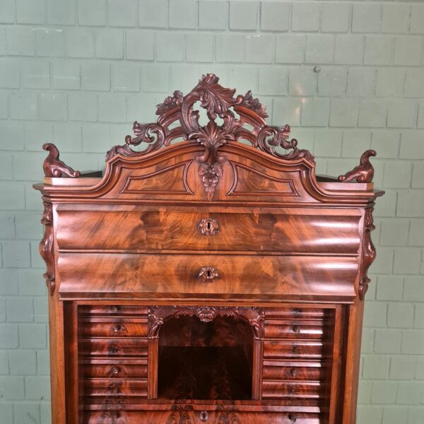 Sekretär Biedermeier 1860 Mahagoni – Bild 10