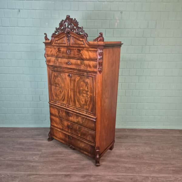 Sekretär Biedermeier 1860 Mahagoni – Bild 3