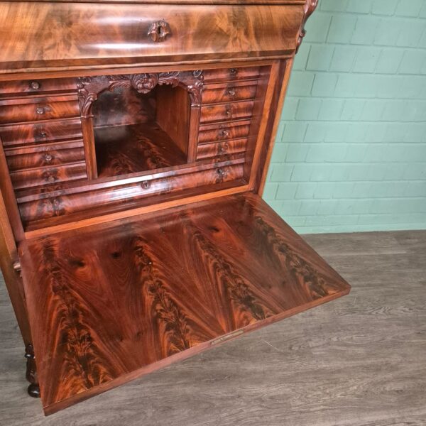 Sekretär Biedermeier 1860 Mahagoni – Bild 11
