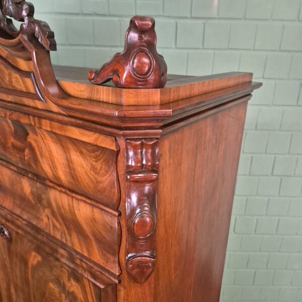 Sekretär Biedermeier 1860 Mahagoni – Bild 6