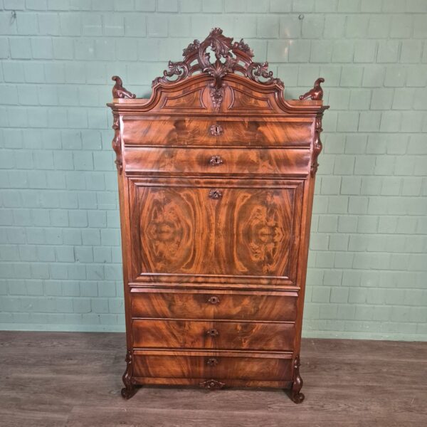Sekretär Biedermeier 1860 Mahagoni – Bild 2