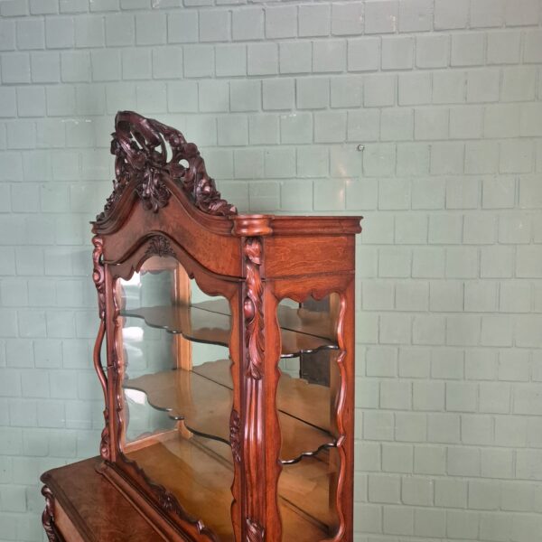 Vitrine Bonheur Biedermeier 1850 Mahagoni – Bild 6
