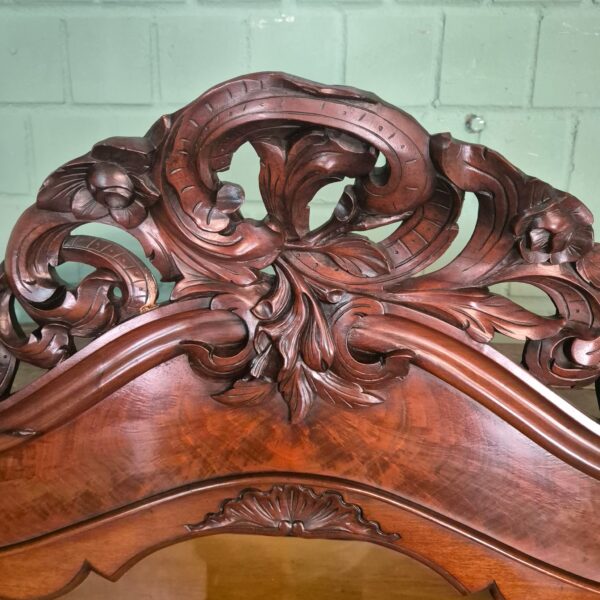 Vitrine Bonheur Biedermeier 1850 Mahagoni – Bild 16