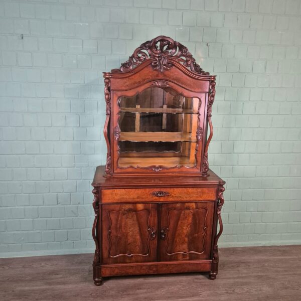 Vitrine Bonheur Biedermeier 1850 Mahagoni – Bild 2