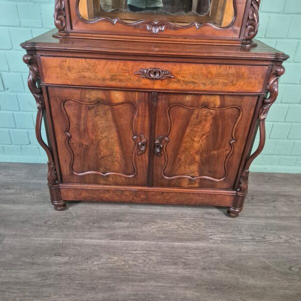 Vitrine Bonheur Biedermeier 1850 Mahagoni – Bild 11