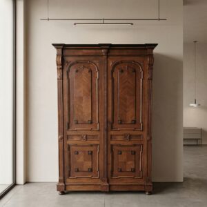 Kleiderschrank Schrank Gründerzeit 1880 Nussbaum