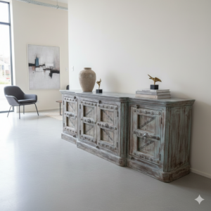 Sideboard Anrichte Teakholz 2,72 m