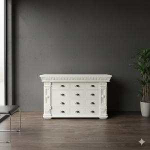 Apothekerschrank Sideboard Anna Teakholz 1,25 m