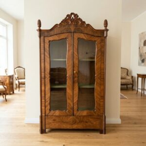 Vitrine Geschirrschrank Louis Philippe 1860 Mahagoni