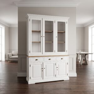 Vitrine Geschirrschrank Teakholz 1,54 m