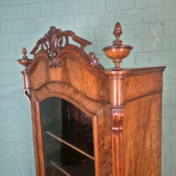 Vitrine Geschirrschrank Louis Philippe 1860 Mahagoni – Bild 4