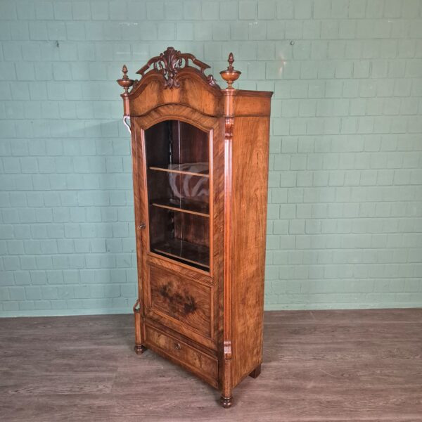 Vitrine Geschirrschrank Louis Philippe 1860 Mahagoni – Bild 3