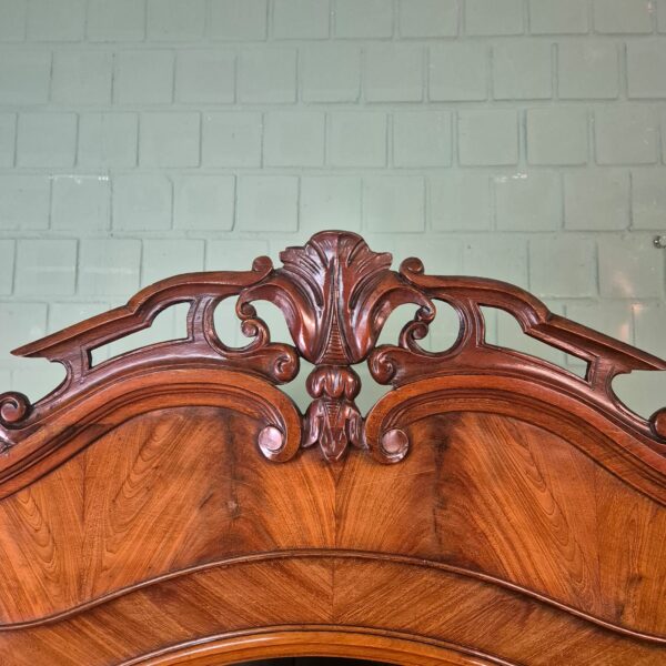 Vitrine Geschirrschrank Louis Philippe 1860 Mahagoni – Bild 6
