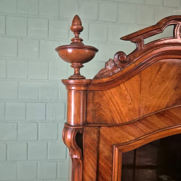 Vitrine Geschirrschrank Louis Philippe 1860 Mahagoni – Bild 7