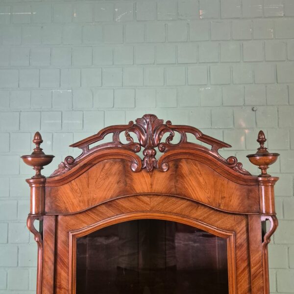 Vitrine Geschirrschrank Louis Philippe 1860 Mahagoni – Bild 5