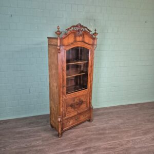 Vitrine Geschirrschrank Louis Philippe 1860 Mahagoni