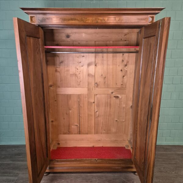 Kleiderschrank Schrank Gründerzeit 1880 Nussbaum – Bild 8