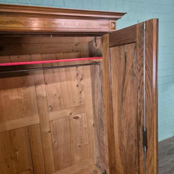 Kleiderschrank Schrank Gründerzeit 1880 Nussbaum – Bild 13