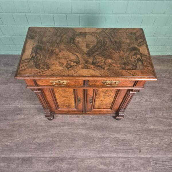 Anrichte Halbschrank Gründerzeit 1880 Nussbaum – Bild 3