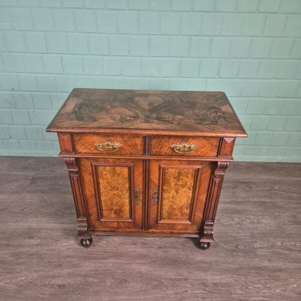 Anrichte Halbschrank Gründerzeit 1880 Nussbaum – Bild 2