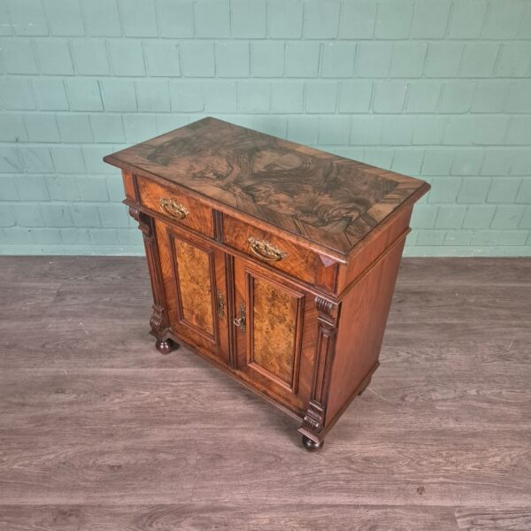 Anrichte Halbschrank Gründerzeit 1880 Nussbaum – Bild 8
