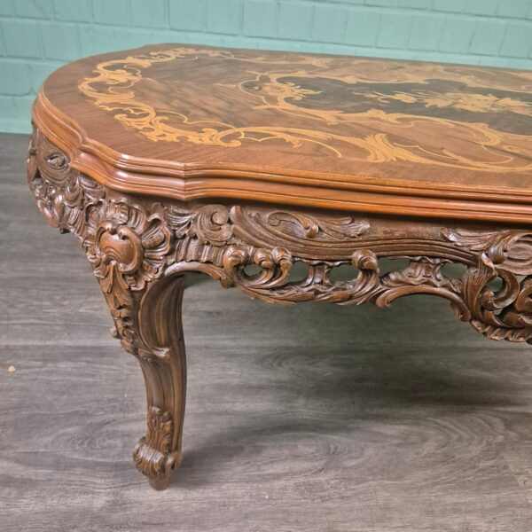Couchtisch Tisch Nussbaum Neubarock – Bild 7