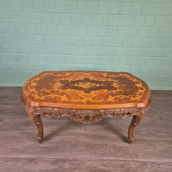 Couchtisch Tisch Nussbaum Neubarock