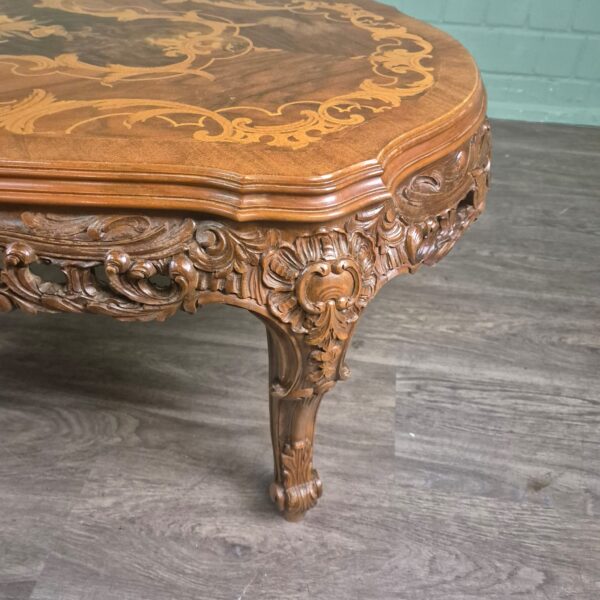 Couchtisch Tisch Nussbaum Neubarock – Bild 9