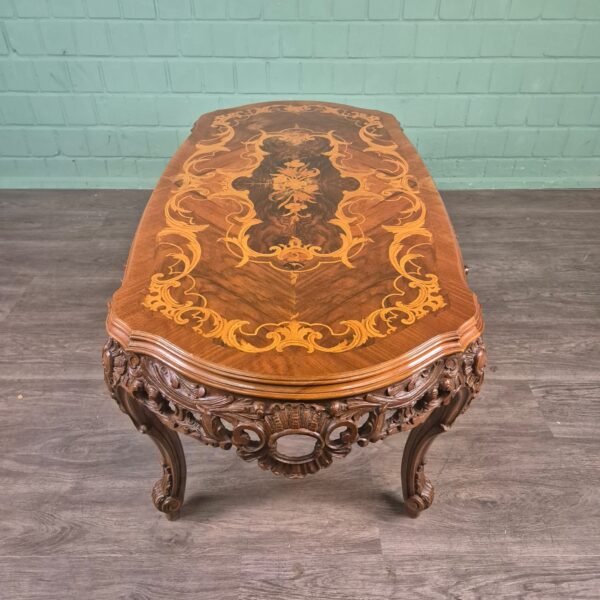 Couchtisch Tisch Nussbaum Neubarock – Bild 10