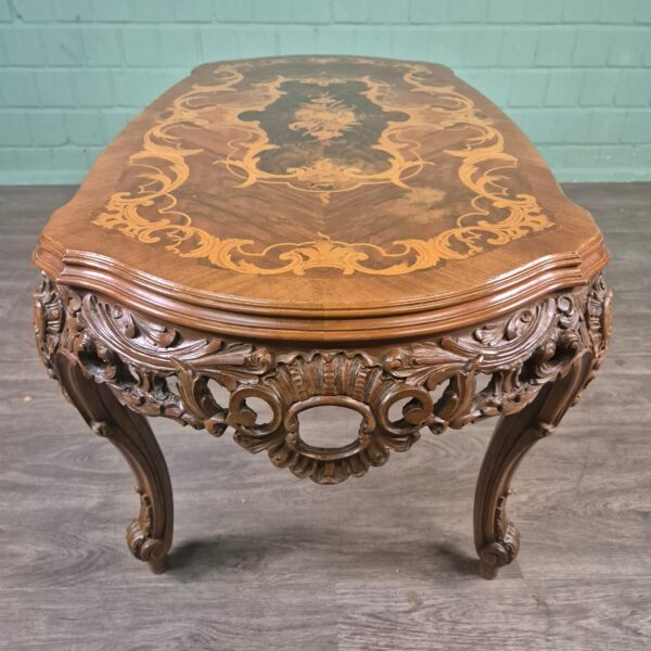 Couchtisch Tisch Nussbaum Neubarock – Bild 6