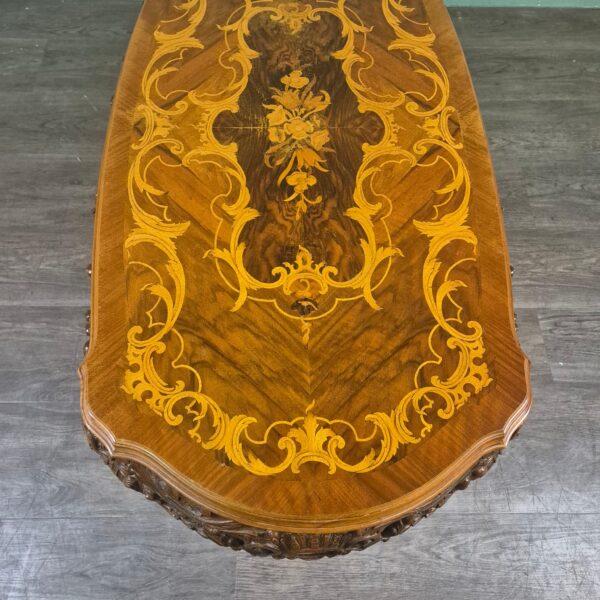 Couchtisch Tisch Nussbaum Neubarock – Bild 11