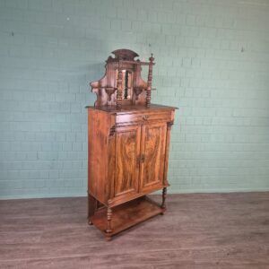 Vertiko mit Aufsatz Gründerzeit 1880 Nussbaum
