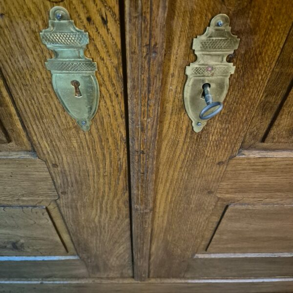 Kleiderschrank Schrank Biedermeier 1820 Eiche – Bild 8
