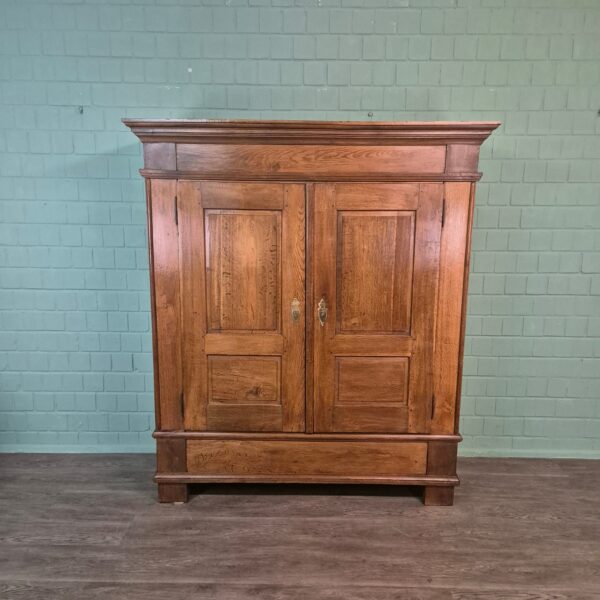 Kleiderschrank Schrank Biedermeier 1820 Eiche – Bild 2