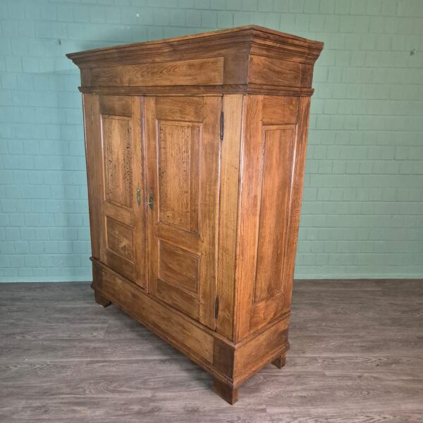 Kleiderschrank Schrank Biedermeier 1820 Eiche – Bild 3