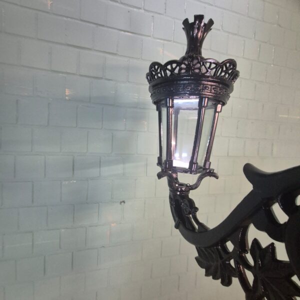 Laterne Gartenlampe Gusseisen Schwarz 3,00 m – Bild 3