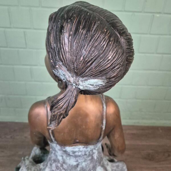 Skulptur Dekoration Mädchen Ballett Bronze 1,02 m – Bild 8