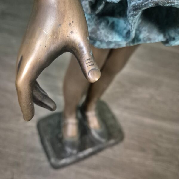 Skulptur Dekoration Mädchen Ballett Bronze 1,02 m – Bild 11