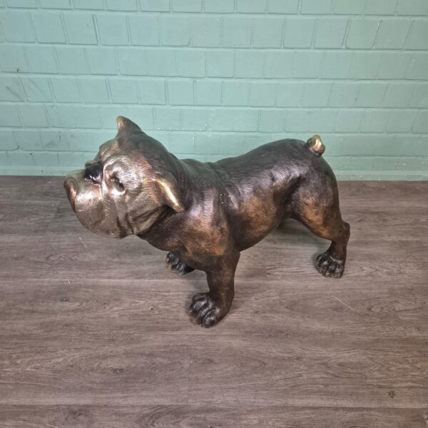 Skulptur Dekoration Hund Bulldogge Bronze 0,72 m – Bild 5