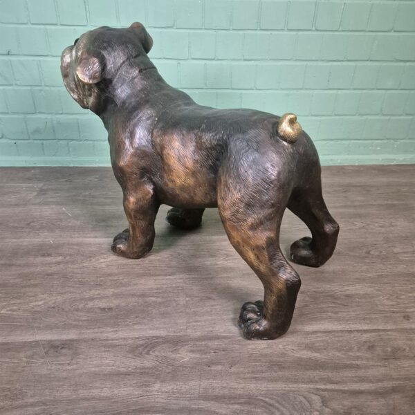 Skulptur Dekoration Hund Bulldogge Bronze 0,72 m – Bild 6
