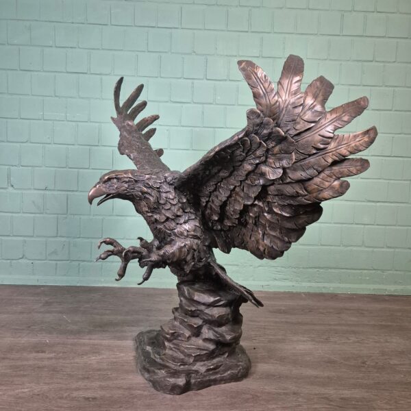 Skulptur Dekoration Adler Bronze 1,03 m – Bild 3