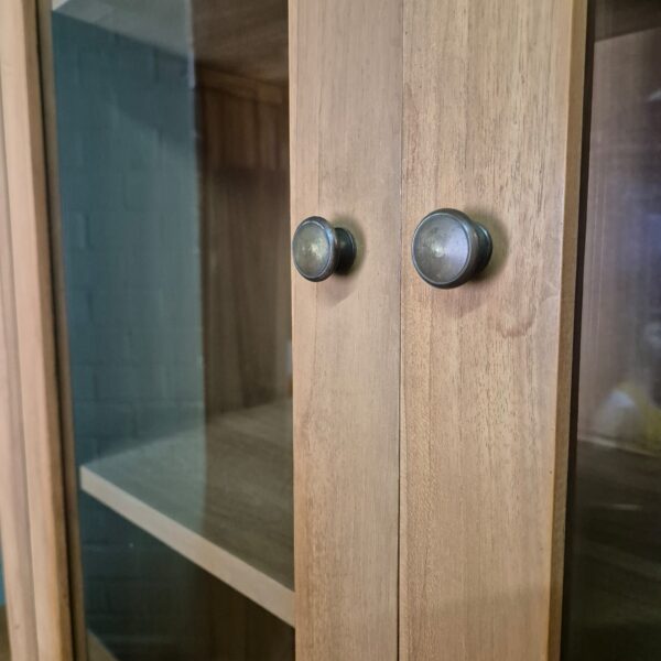 Vitrine Bücherschrank Teakholz 1,86 m – Bild 8