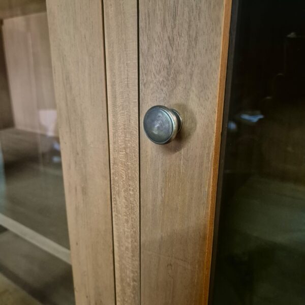 Vitrine Bücherschrank Teakholz 1,86 m – Bild 9