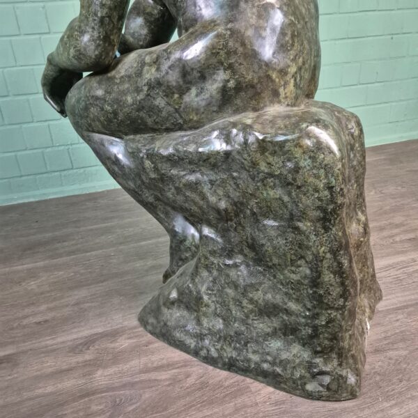 Skulptur Dekoration Der Denker Bronze 1,25 m – Bild 10