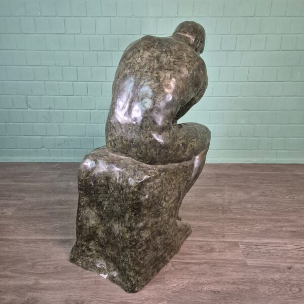 Skulptur Dekoration Der Denker Bronze 1,25 m – Bild 7
